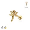 MULTI CZ CZ DRAGONFLY THREADLESS (PUSH IN) 316L SURGICAL STEEL LABRET SET